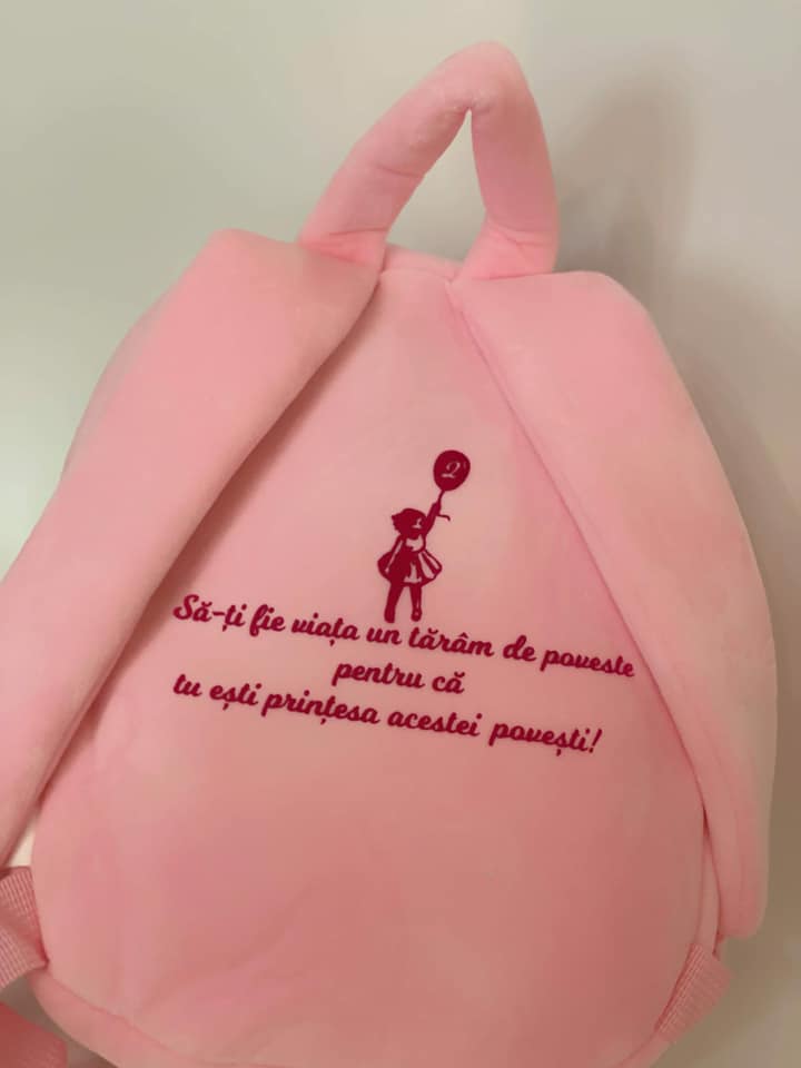 Rucsac Iepuras Detasabil Roz